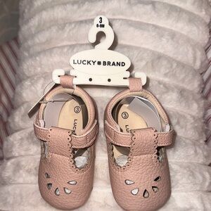 Lucky Brand Soft Pink Baby Walker Shoes